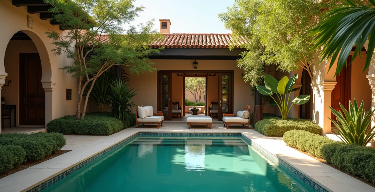 Détente dans un riad de luxe avec piscine privée et jardin à Marrakech